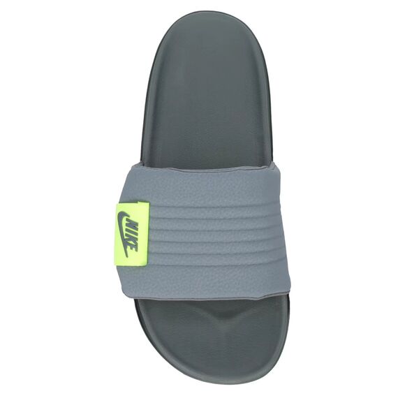 Nike Offcourt Adjust Slide Cool Grey/Cool Grey-Volt Men\'s Size 12 (DQ9624 006)